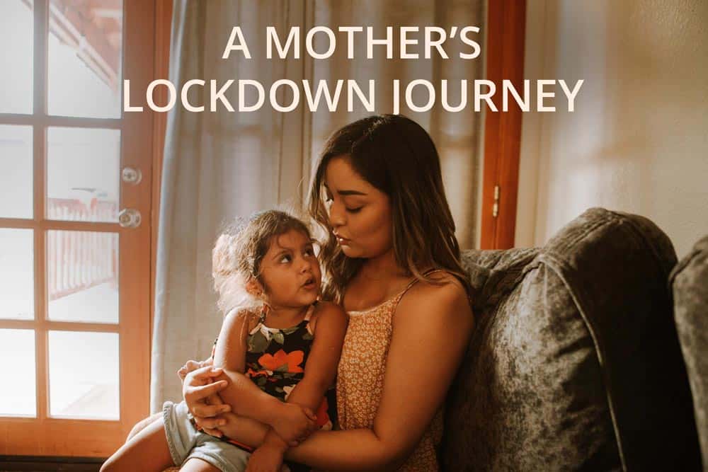Parenting, Motherhood, Safe Spaces, Spaces International, Stock Image with a mother and daughter, Title of the article - A mother's lockdown journey